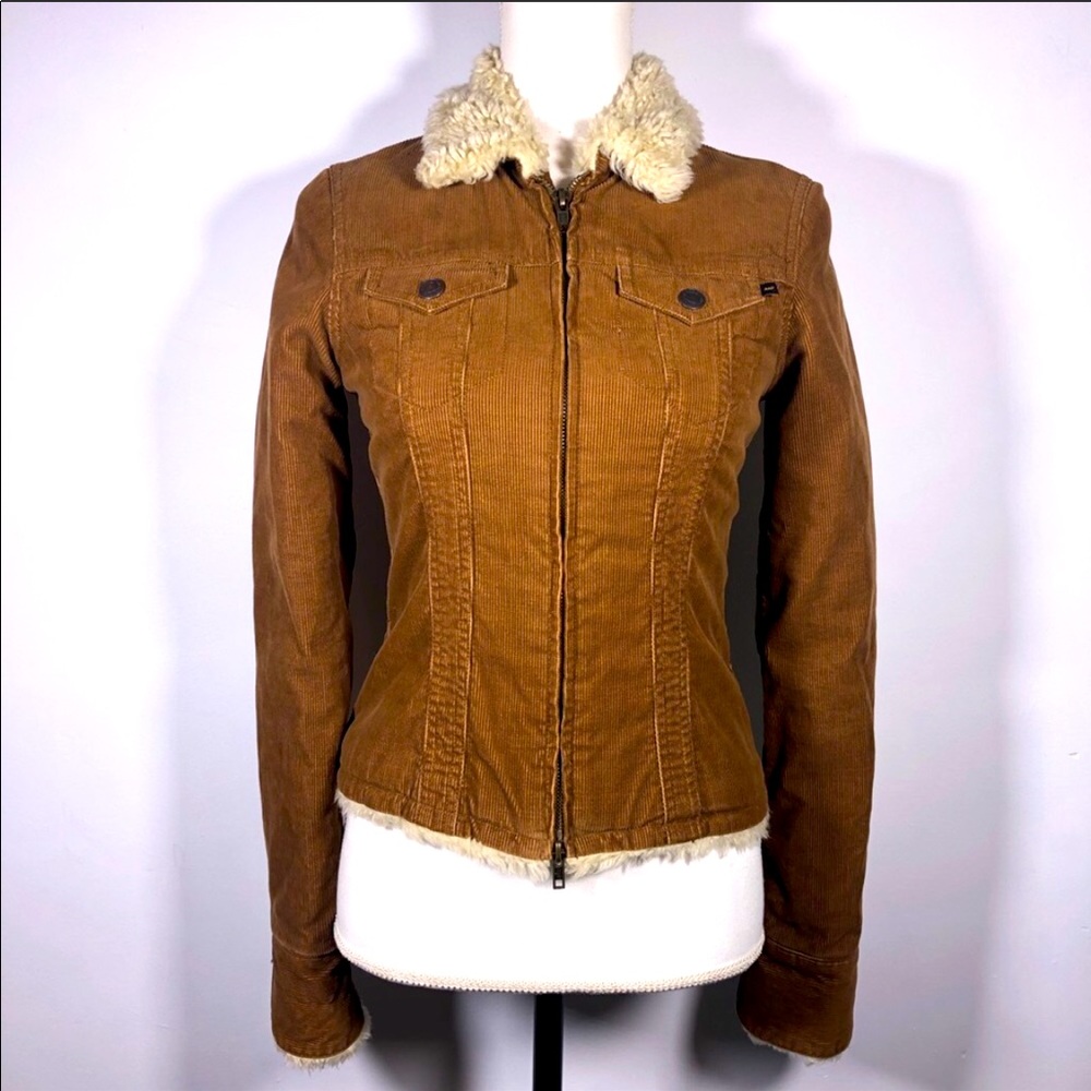 A&F Sherpa Trim Corduroy jacket